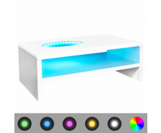 vidaXL Tavolino per Caffè Brillante con Luce a LED 42 cm