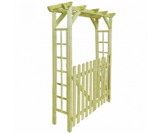 vidaXL Pergola/Porta ad Arco da Giardino per Rose Legno Impregnato 150x50x200 cm