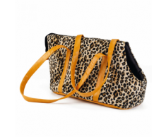 Beeztees Borsa da Trasporto per Cani Leopardata 43x20x26 cm 715258 Marrone