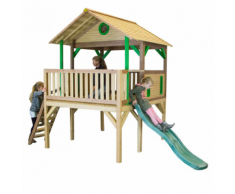 AXI Casetta per Bambini Baloo Scala e Scivolo in Legno A030.218.00