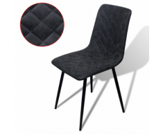 vidaXL vidaX Sedie Per Sala Da Pranzo 2 Pezzi In Pelle Sintetica Nero