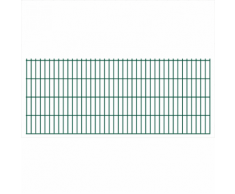 vidaXL 2D Pannello di Recinzione Giardino 2008x830 mm 28 m Verde