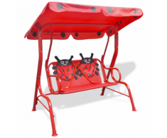 vidaXL Altalena per bambini rossa