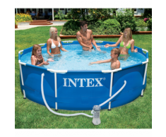 Intex 28212GN Piscina con telaio di metallo 366 x 76 cm