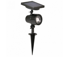 Luxform Faretto LED da Giardino a Energia Solare Cannes Nero 44109