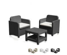 Salotto da esterni giardino poltrone Grand Soleil GIGLIO bar rattan...