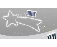 Stella cometa led energia solare esterno albero Natale 50 led Senza...