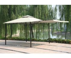 Gazebo 3,3x3,3 metri giardino bar veranda mercato pagoda ANTIGUA