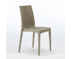 Sedia Polyrattan bar ristorante gelateria impilabile BISTROT Grand ...