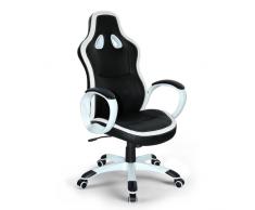 Poltrona racing sedia ufficio sportiva gaming ecopelle ergonomica S...