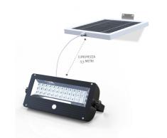 Faretto a muro luce led solare giardino sensore movimento FLEXIBLE