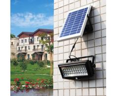 Faretto a muro luce led solare giardino sensore movimento FLEXIBLE NEW