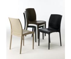 Sedie plastica Polyrattan BOHEME Grand Soleil offerta stock 20 pezz...