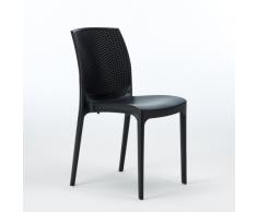 Sedia plastica Polyrattan resina bar gelateria bar ristorante impil...