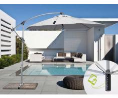 Ombrellone giardino 3x3 braccio caricabatterie usb pannello solare