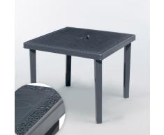 Tavolo bar Polyrattan quadrato 90x90 Grand Soleil GRUVYER