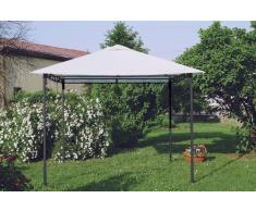 Gazebo 3x3 metri giardino acciaio antivento STYLE