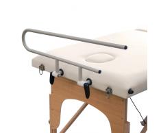 Supporto portarotolo in alluminio per lettini da massaggio