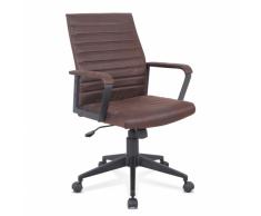 Poltrona ufficio elegante sedia ecopelle ergonomica LINEAR