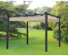Gazebo quadrato 3x3 metri giardino alluminio bar hotel ristorante F...