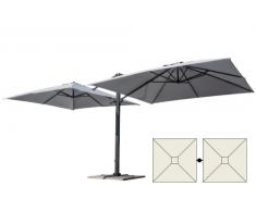 Ombrellone giardino 3x3 doppio braccio alluminio bar hotel contract...