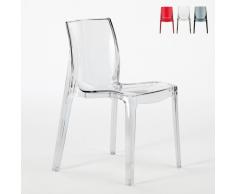 Sedie per cucina casa e bar ICE Grand Soleil in polipropilene impil...