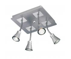 plafoniera faretti orientabili
