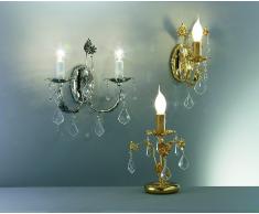 lampada tavolo con cristalli