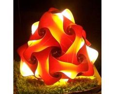 Lampada moderna da como' o tavolo colorata Campanella largh. 21 cm h 24 cm MONTATA