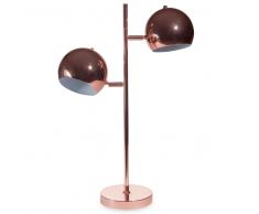 Lampada con doppi faretti in metallo H 56 cm COPPER