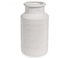 Vaso bianco in gres H 24 cm TOSCANE