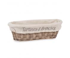 Cestino in vimini e lino TARTINES & BRIOCHES