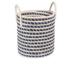 Cesto in vimini blu navy DINAN