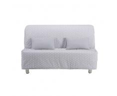Fodera per divano BZ grigia con stampe a stelle in cotone Elliot
