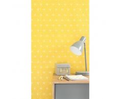 Carta da parati su tessuto non tessuto disegno giallo H 10,05 m x L 0,53 m QUITO