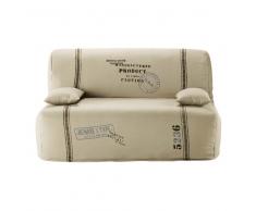 Fodera beige in cotone per divano letto Elliot