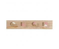 Attaccapanni a 4 ganci in legno HANK