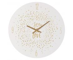 Orologio bianco con stampa coriandoli dorati