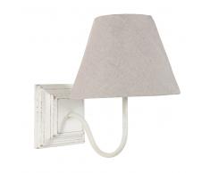 Applique bianca in legno H 29 cm HORTENSE