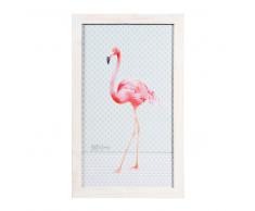 Quadro in legno 28 x 46 cm HAPPY FLAMINGO