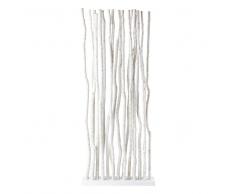 Paravento bianco in tek L 87 cm JUNGLE