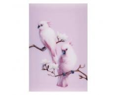 Quadro in plexiglas cacatua rosa 80x120cm EUGENIE