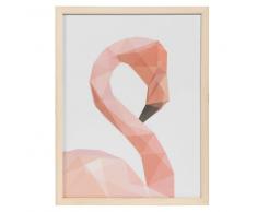 Quadro in legno 34 x 44 cm FLAMINGO GRAPHIC