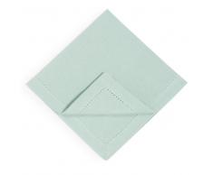 4 tovaglioli verde giada in cotone 40 x 40 cm