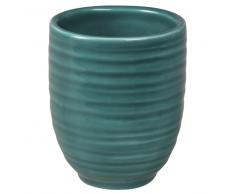Bicchiere porta spazzolino in dolomite blu