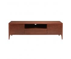 Mobile TV 2 porte 1 cassetto in legno massello di noce Buckingam