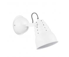 Applique bianca in metallo H 29 cm RECUP