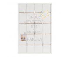 Bacheca per foto sbiancata 40x60cm HAPPINESS