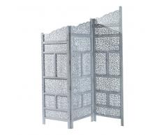 Paravento grigio in legno L 152 cm RAJASTHAN