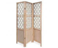 Paravento a 3 ante in abete LUCINDA